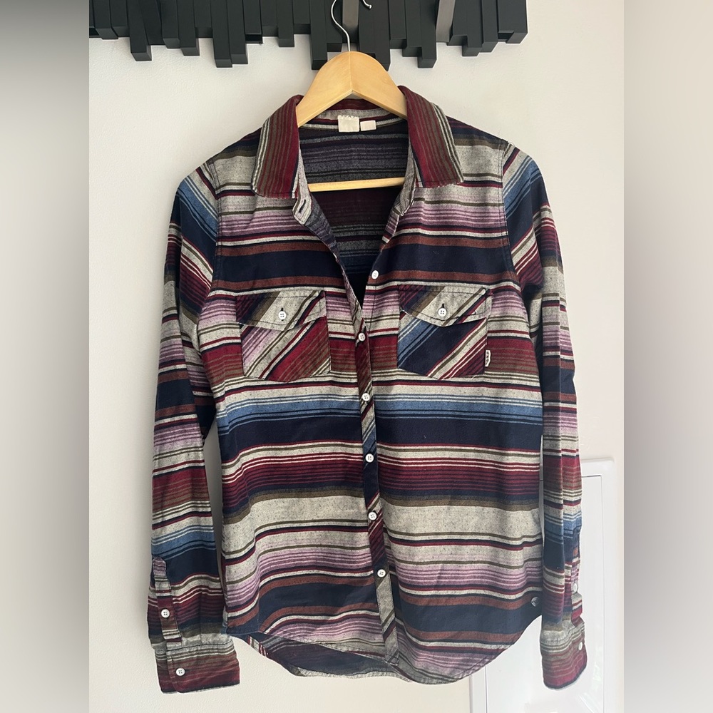 Roxy - Cabin Core - Striped Button-Up Shirt